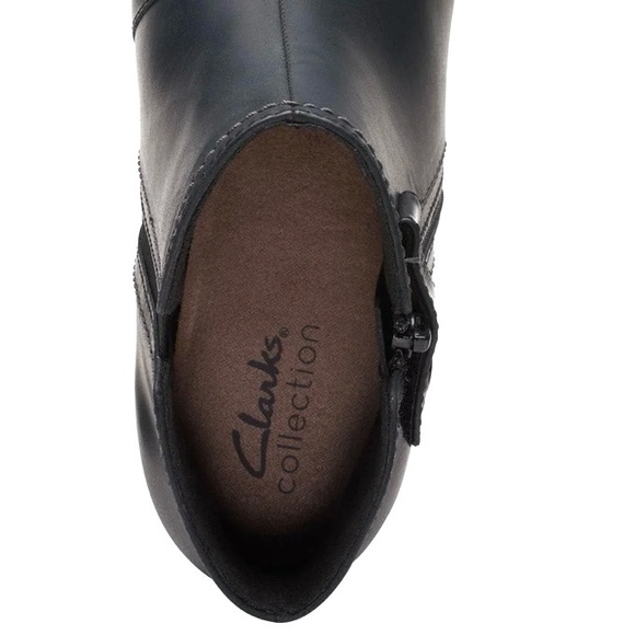 Clarks Women's Boots size 8 Genuine Leather Bayla Glow Booties NWT - Picture 7 of 10